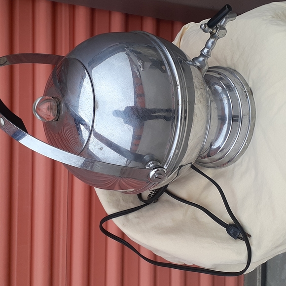 Vintage Bakelite Coffee Percolator Chrome Mid Century Atomic - Picture 3 of 9